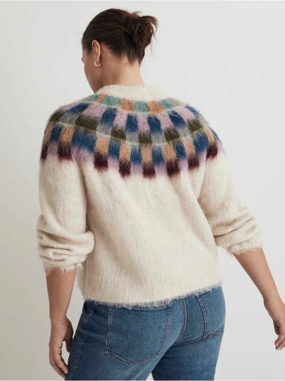 Madewell Brushed Checkerboard Sweater - Picture 6 of 8